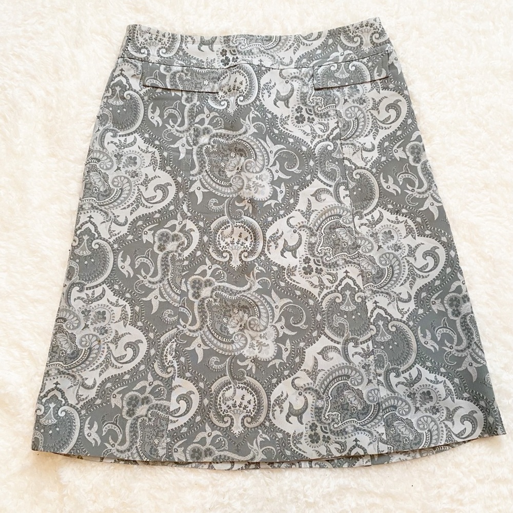 EXPRESS DESIGN STUDIO Paisley Grey Skirt Express